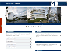 Tablet Screenshot of mueller-bleher.de